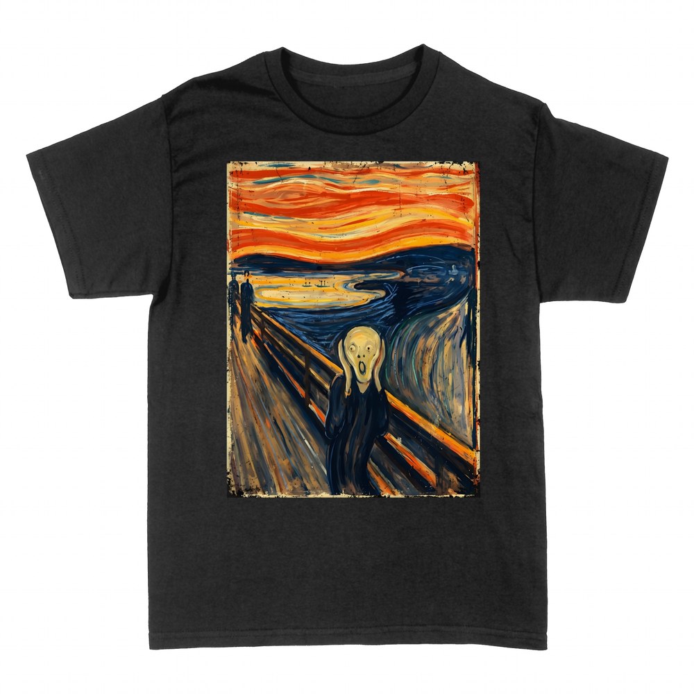 T-shirts: Munch's The Scream vintage print