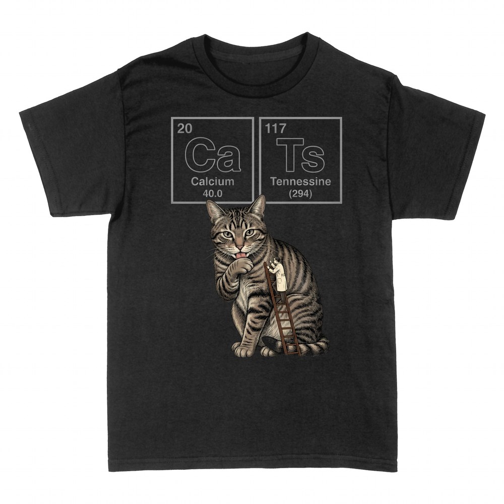T-shirts: Periodic table cat CaTs chemistry