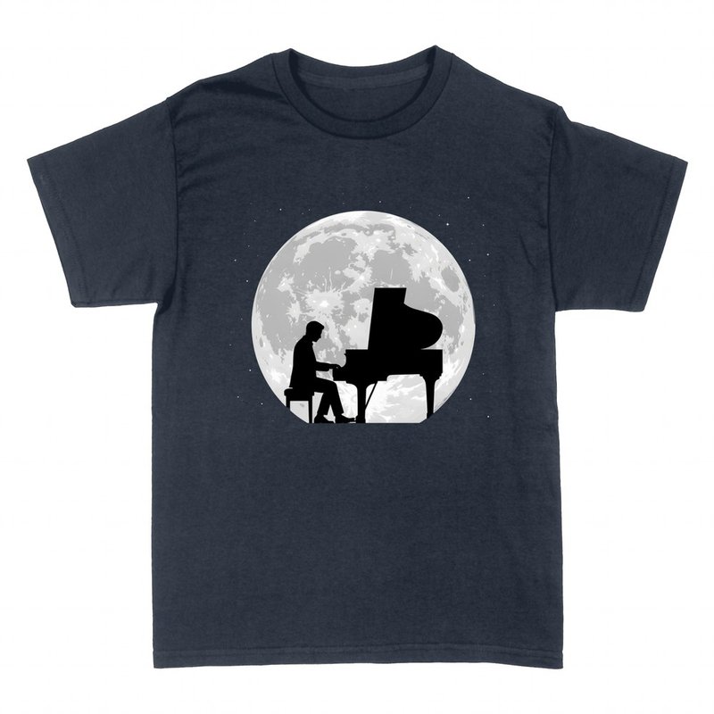 T-shirts: Pianist in the moonlight