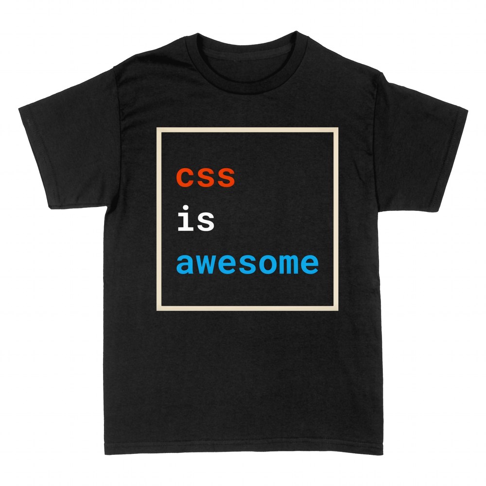 T-shirts: CSS is awesome overflowing box