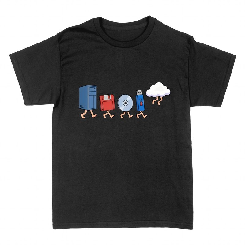 T-shirts: Data storage evolution to the cloud