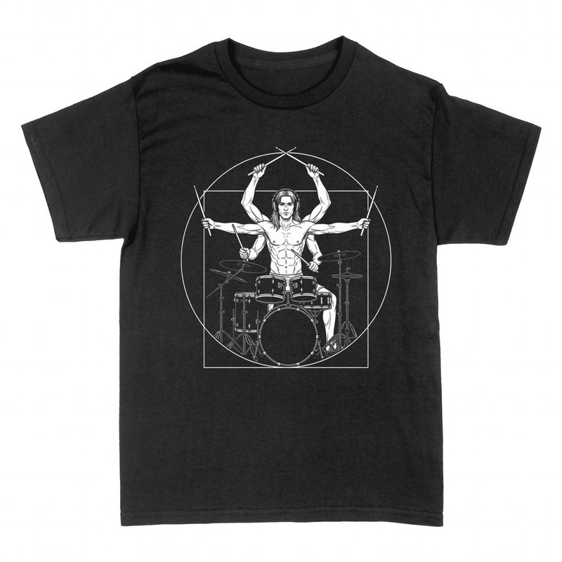 T-shirts: Vitruvian Drummer