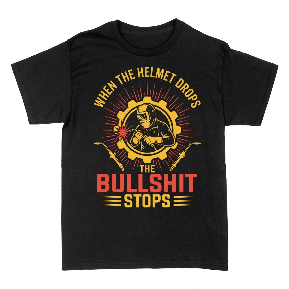 T-shirts: When the Helmet Drops the Bullshit Stops
