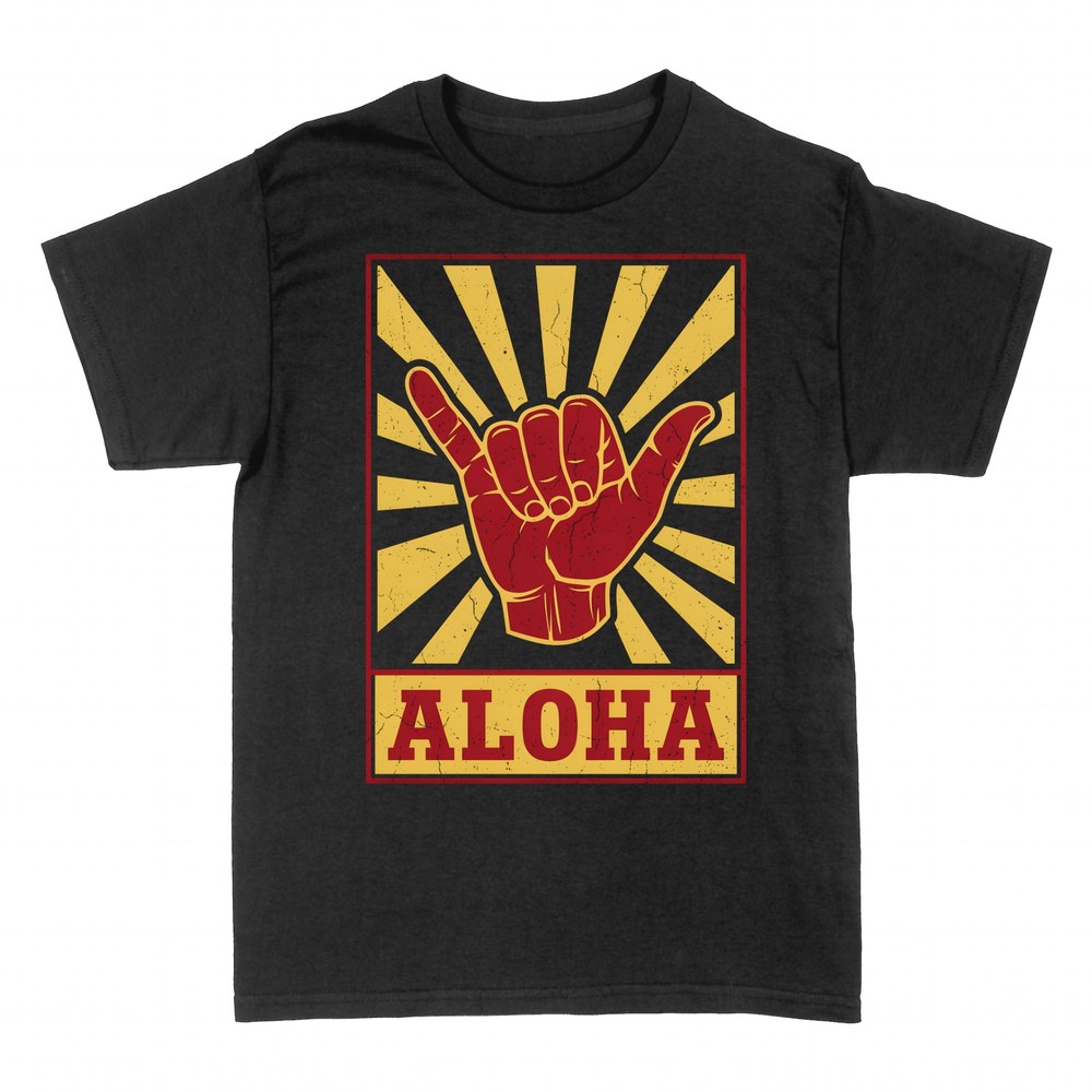 T-shirts: Aloha shaka surf sign