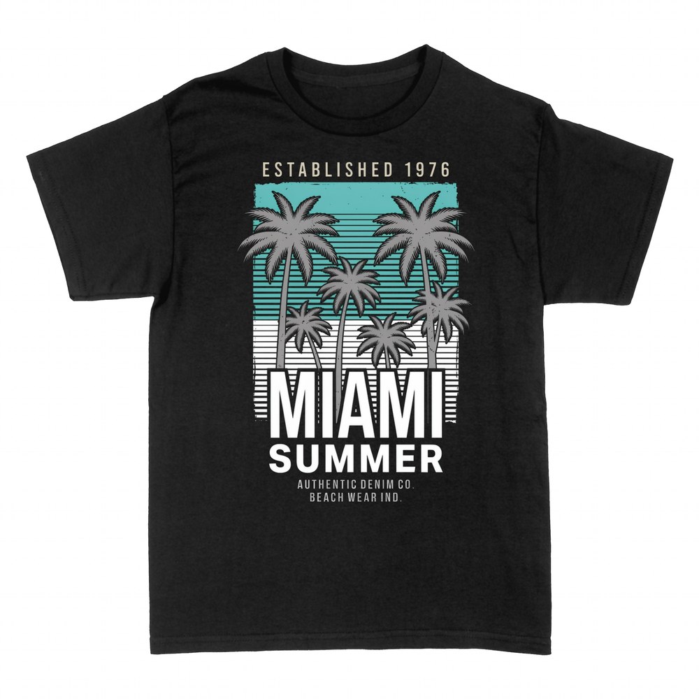 T-shirts: Miami Summer palm trees beach vintage