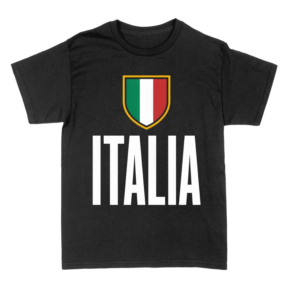 T-shirts: Italy tricolor crest