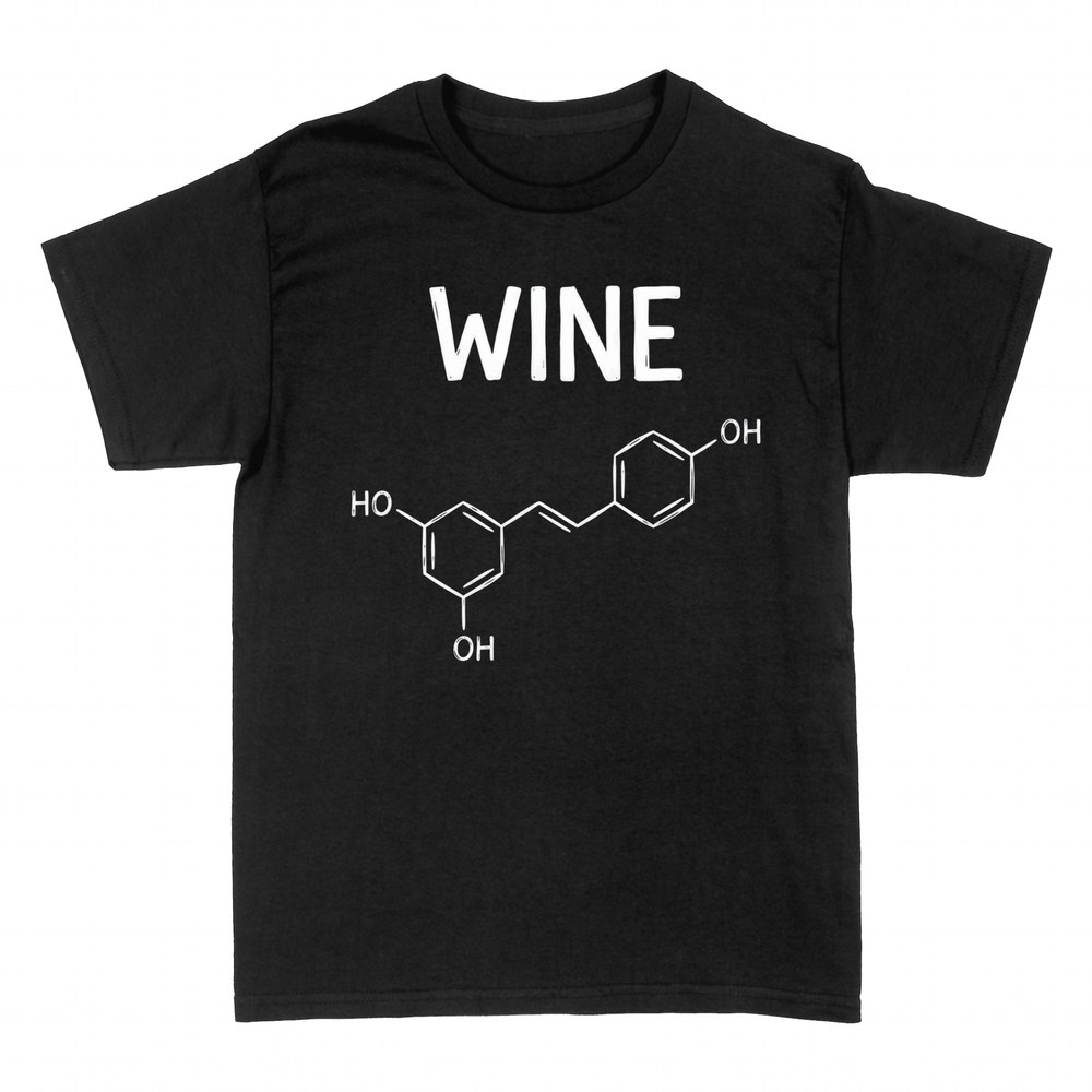 T-shirts: Wine Resveratrol Molecule