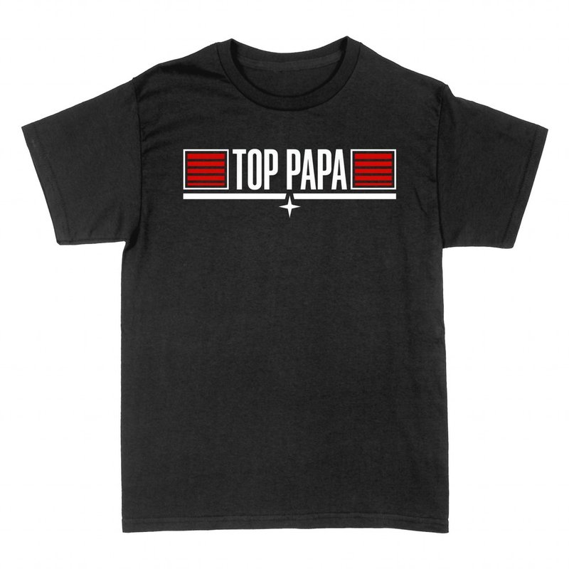 T-shirts: Top Papa military rank insignia