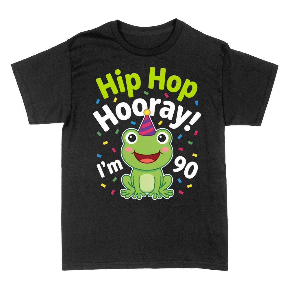 T-shirts: Hip Hop Hooray I'm 90 Frog Birthday