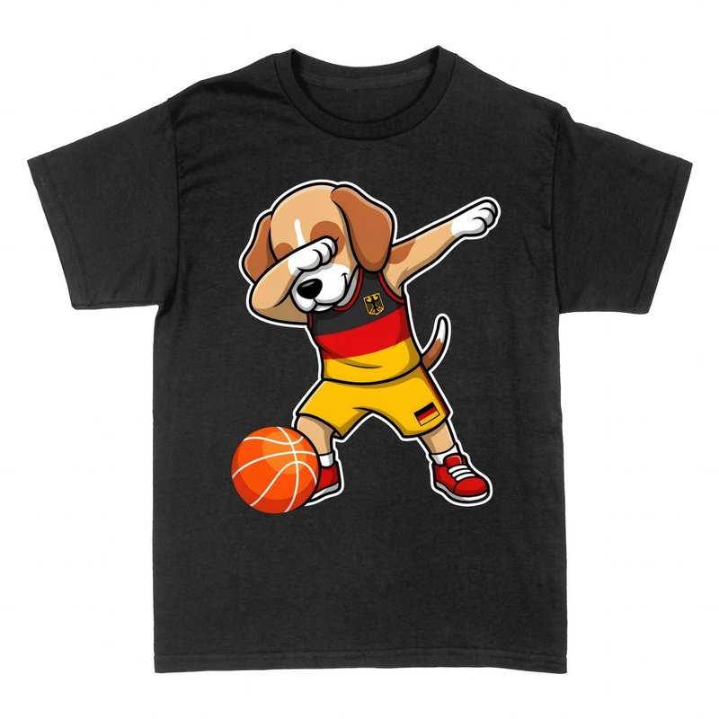 T-shirts: Germany Basketball Dabbing Dog