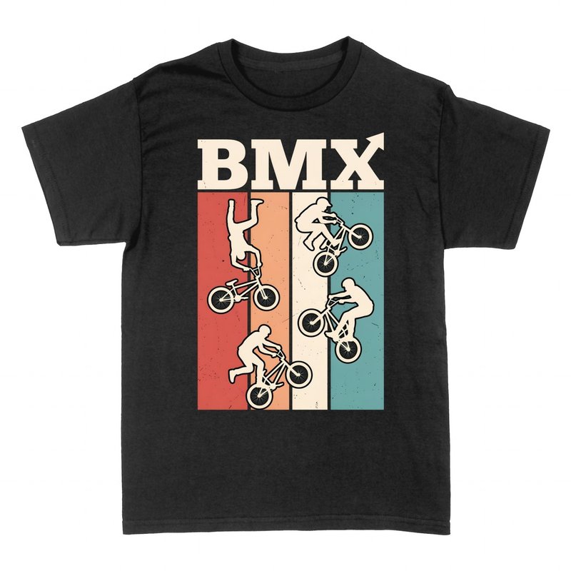 T-shirts: BMX Vintage Retro 4-Panel