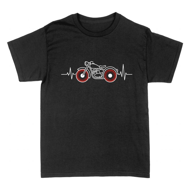 T-shirts: Motorcycle Heartbeat Custom