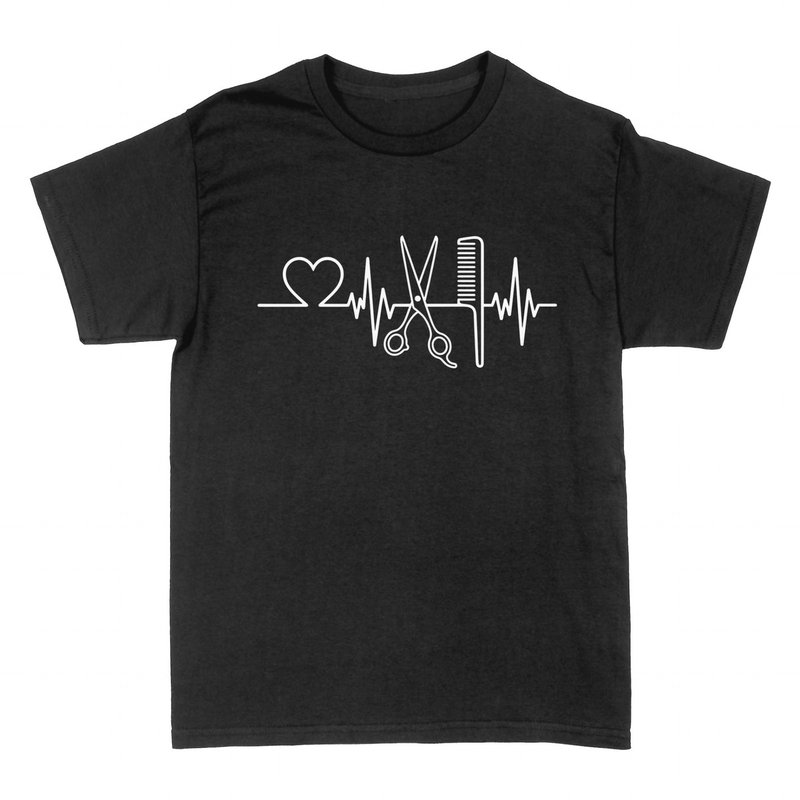 T-shirts: Hairdresser Heartbeat Scissors Comb