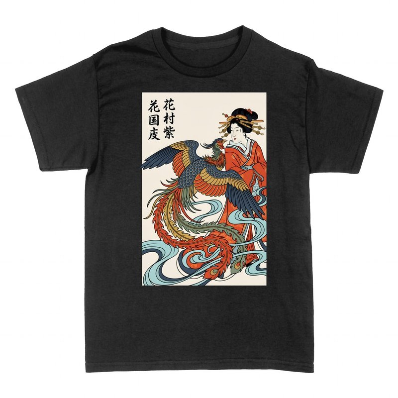 T-shirts: Geisha and Phoenix Ukiyo-e