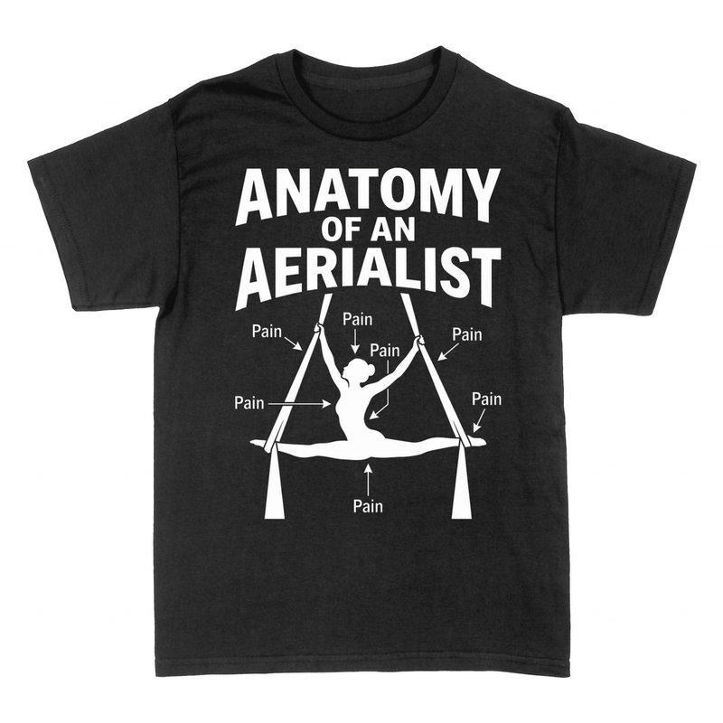 T-shirts: Anatomy of an Aerialist Pain Chart