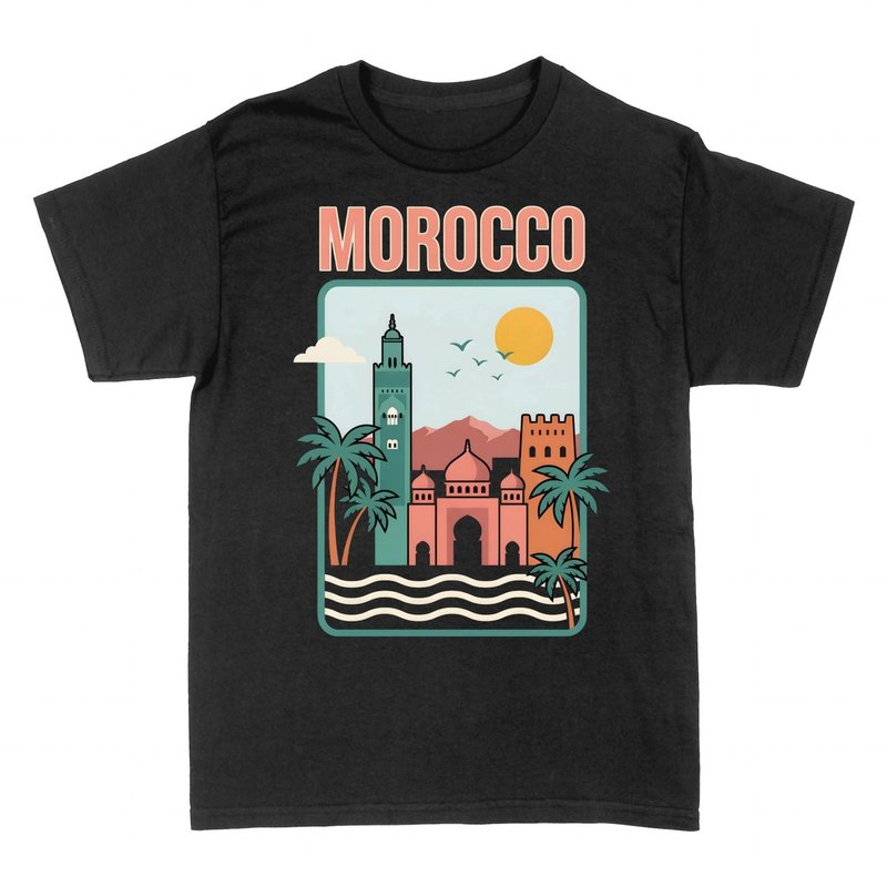 T-shirts: Morocco Vintage Travel Poster