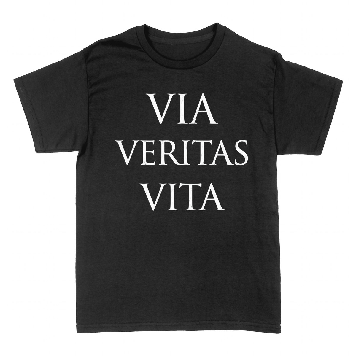 T-shirts: Via Veritas Vita &mdash; Classical Latin