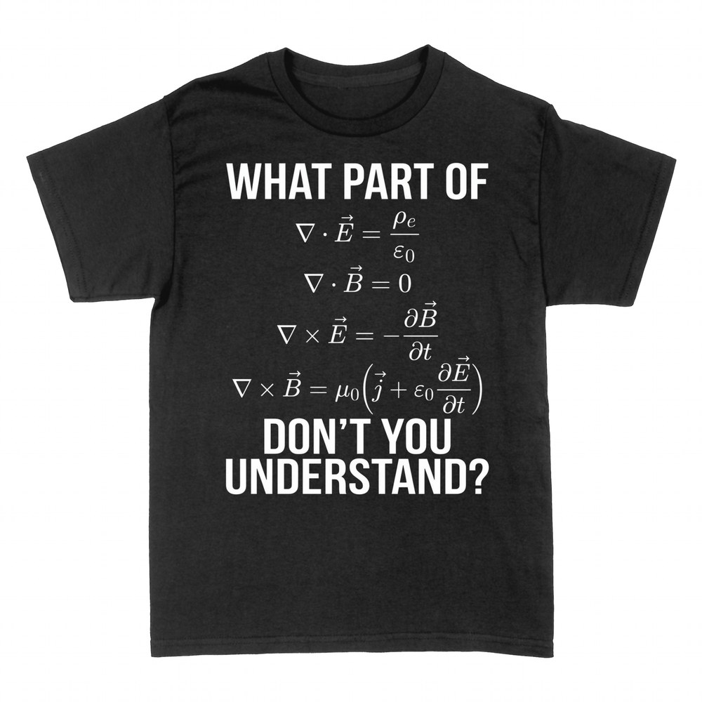 T-shirts: What Part Of Maxwell's Equations