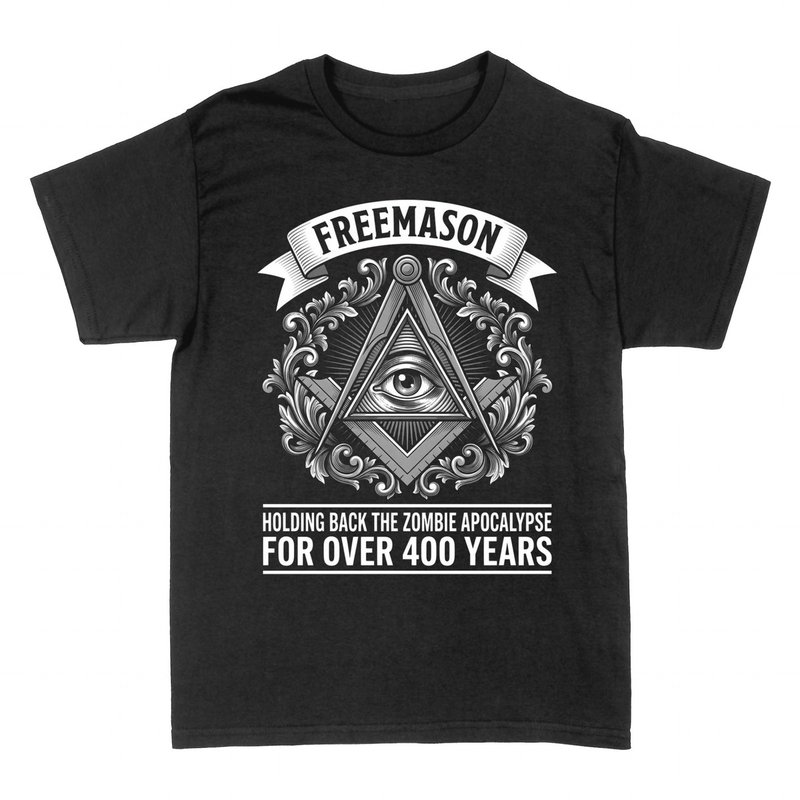 T-shirts: Freemason Square Compass 400 Years