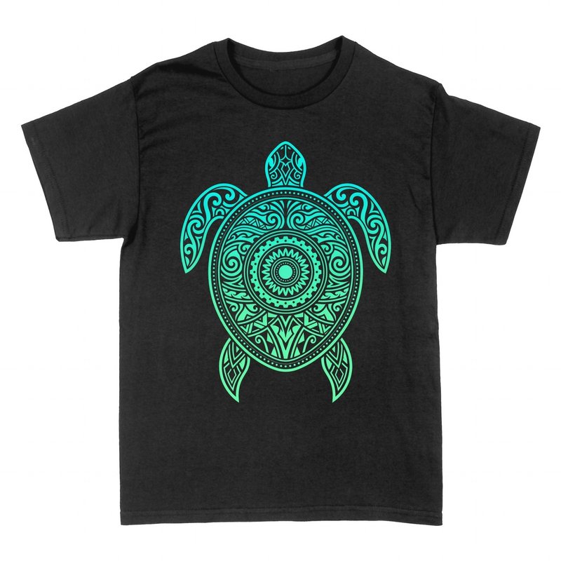 T-shirts: Tribal Mandala Sea Turtle