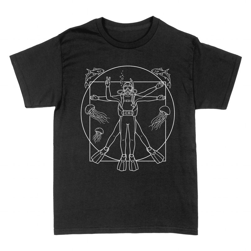 T-shirts: Vitruvian Diver