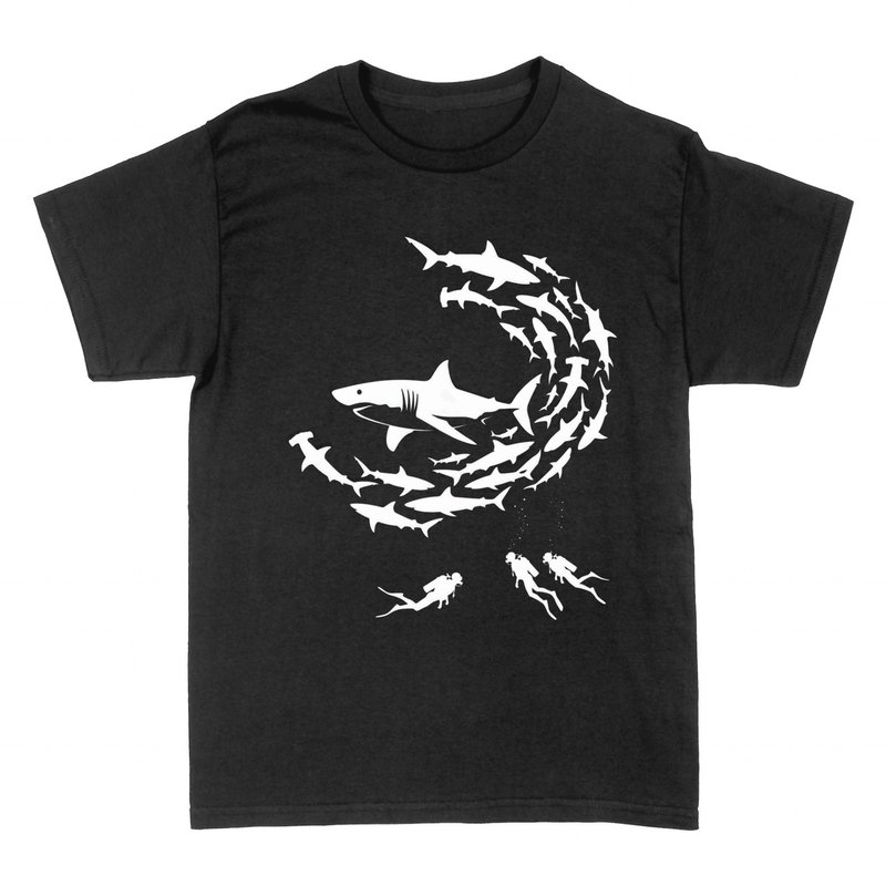 T-shirts: Shark School with Divers