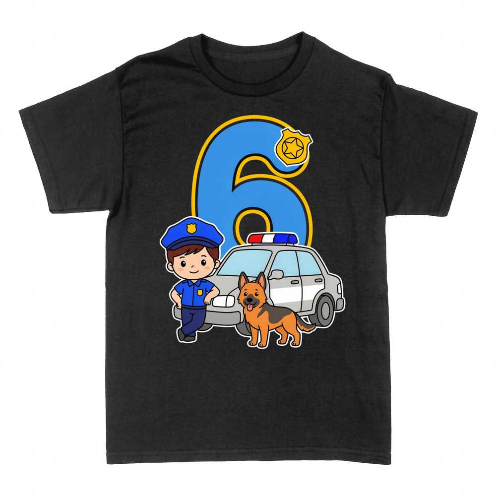 T-shirts: 6th Birthday Police K9 Patrol