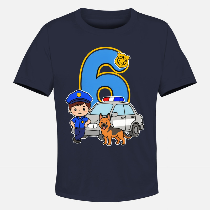 T-shirts: 6th Birthday Police K9 Patrol