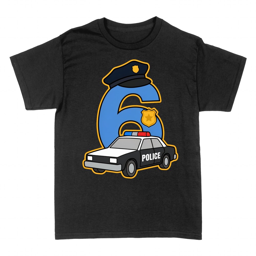 T-shirts: Police Officer 6th Birthday