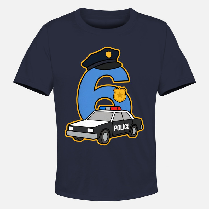 T-shirts: Police Officer 6th Birthday