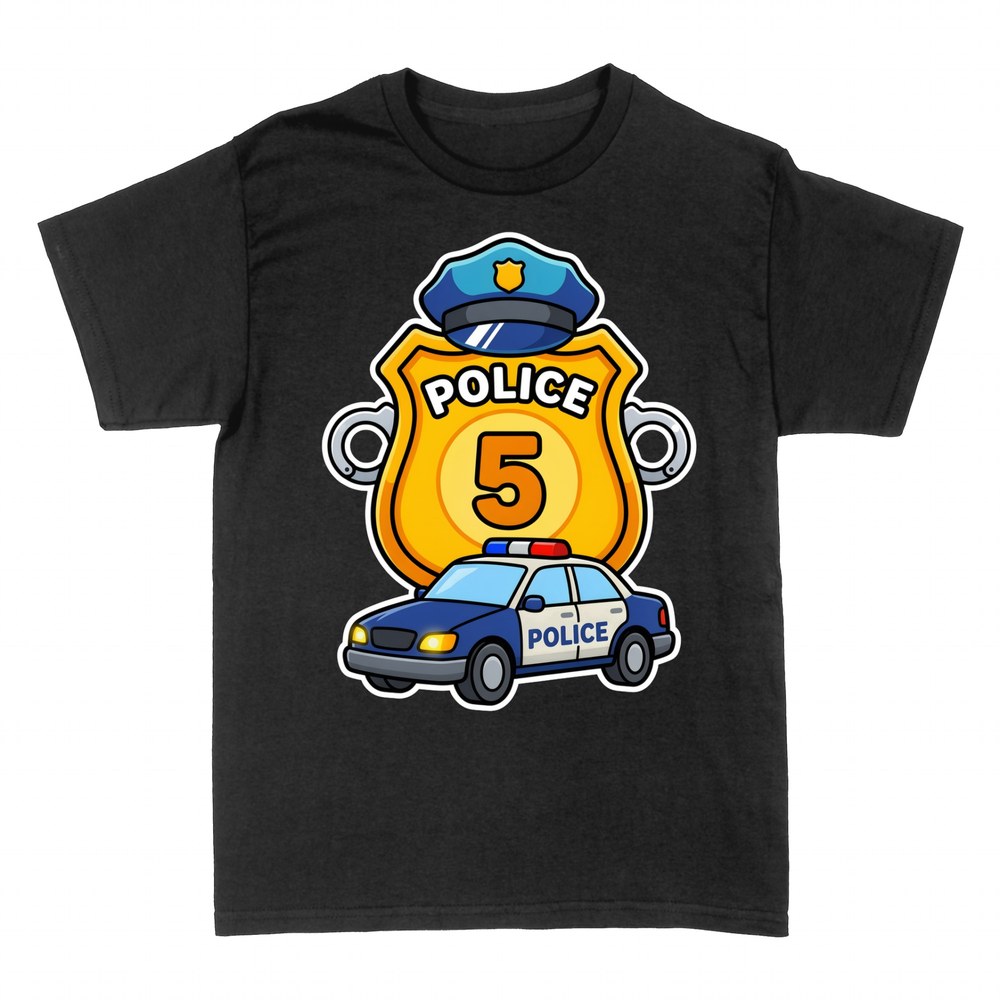 T-shirts: Police Badge Number 5