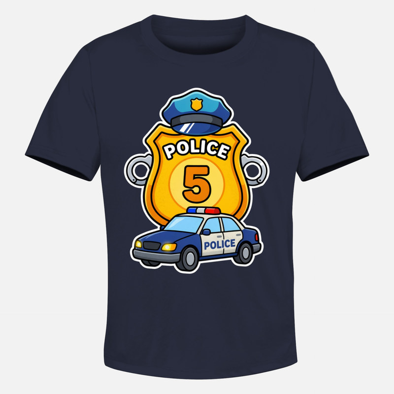 T-shirts: Police Badge Number 5