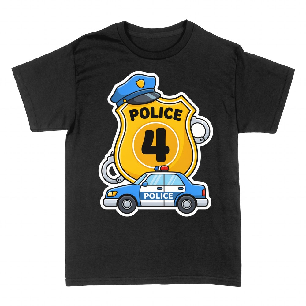 T-shirts: Police Officer Badge Number 4