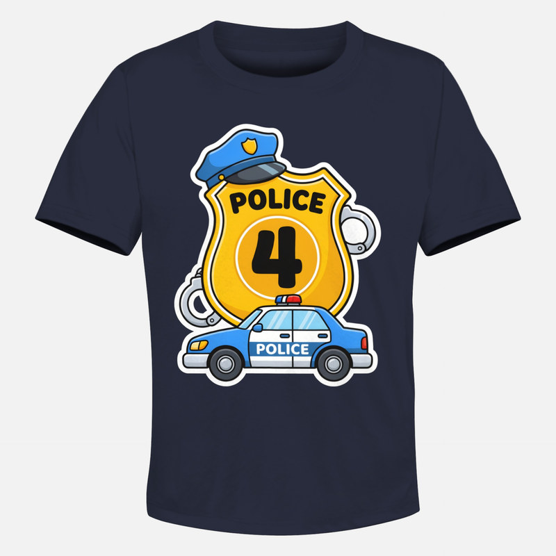 T-shirts: Police Officer Badge Number 4