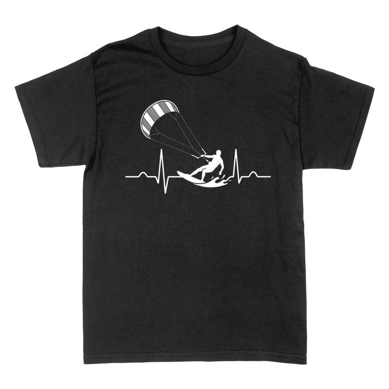 T-shirts: Kitesurfing Heartbeat EKG