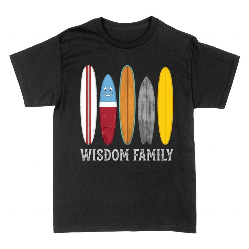 T-shirts: Surfboard Wisdom Family