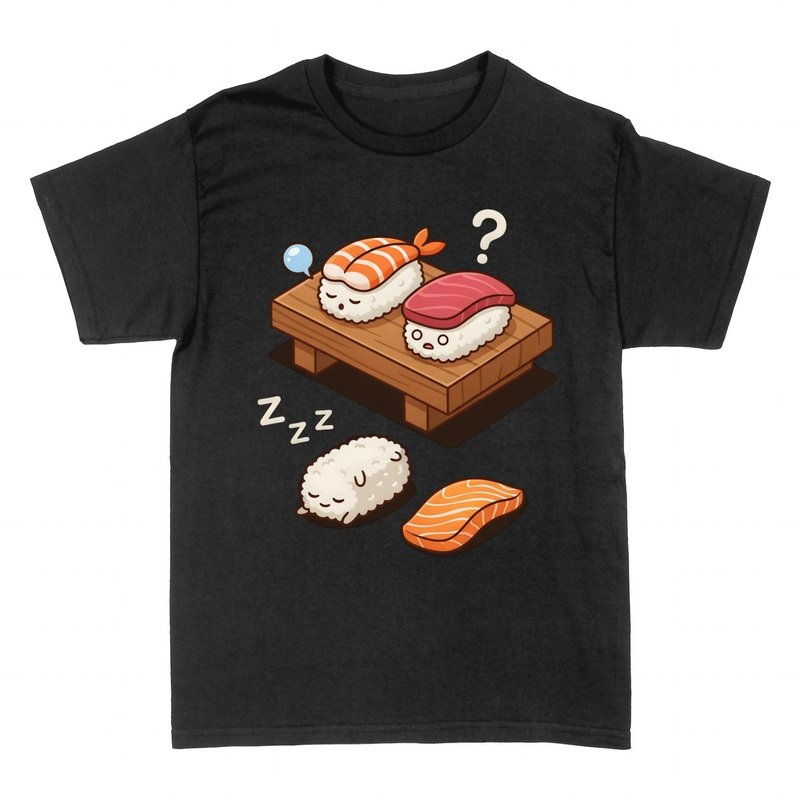 T-shirts: Sleeping Sushi Kawaii