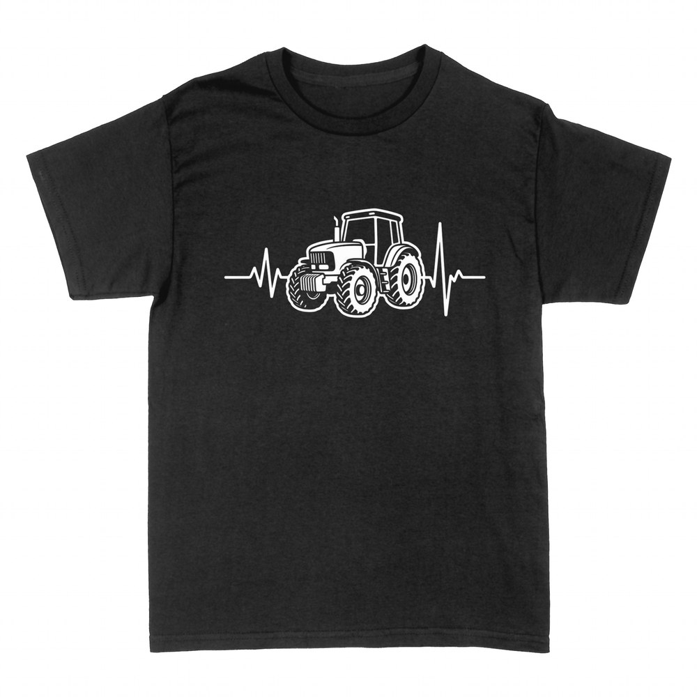 T-shirts: Tractor heartbeat line