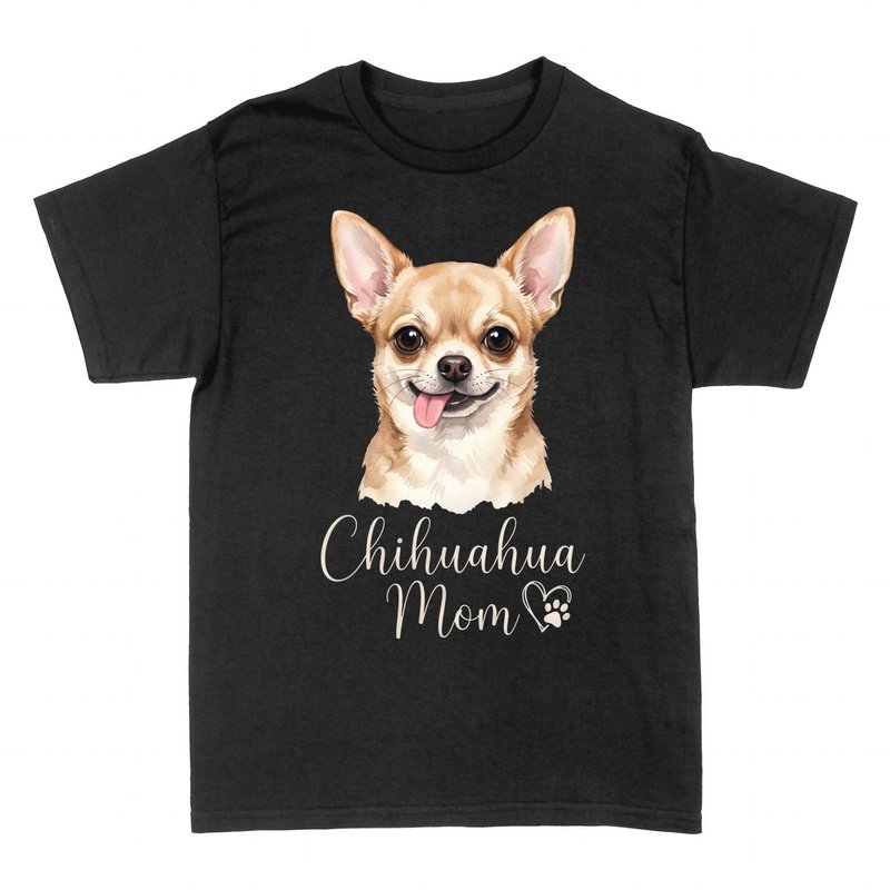 T-shirts: Chihuahua Mom Watercolor Heart