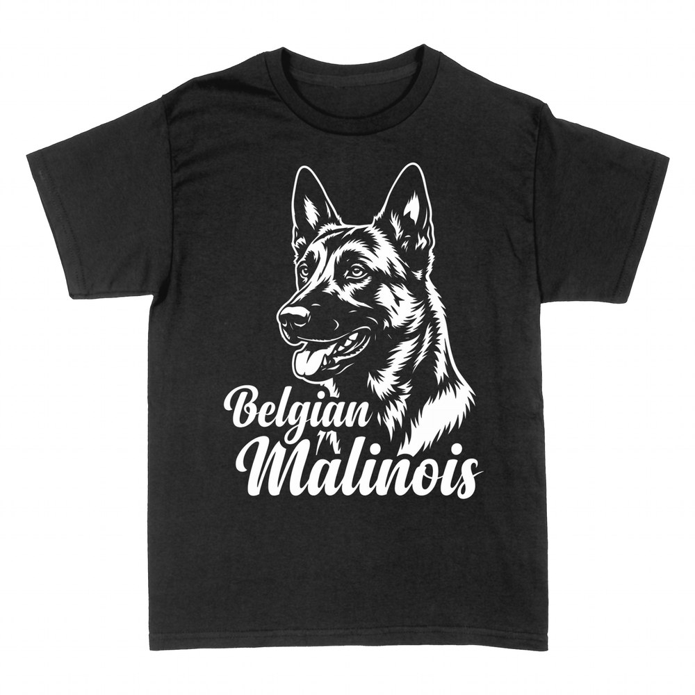 T-shirts: Belgian Malinois portrait