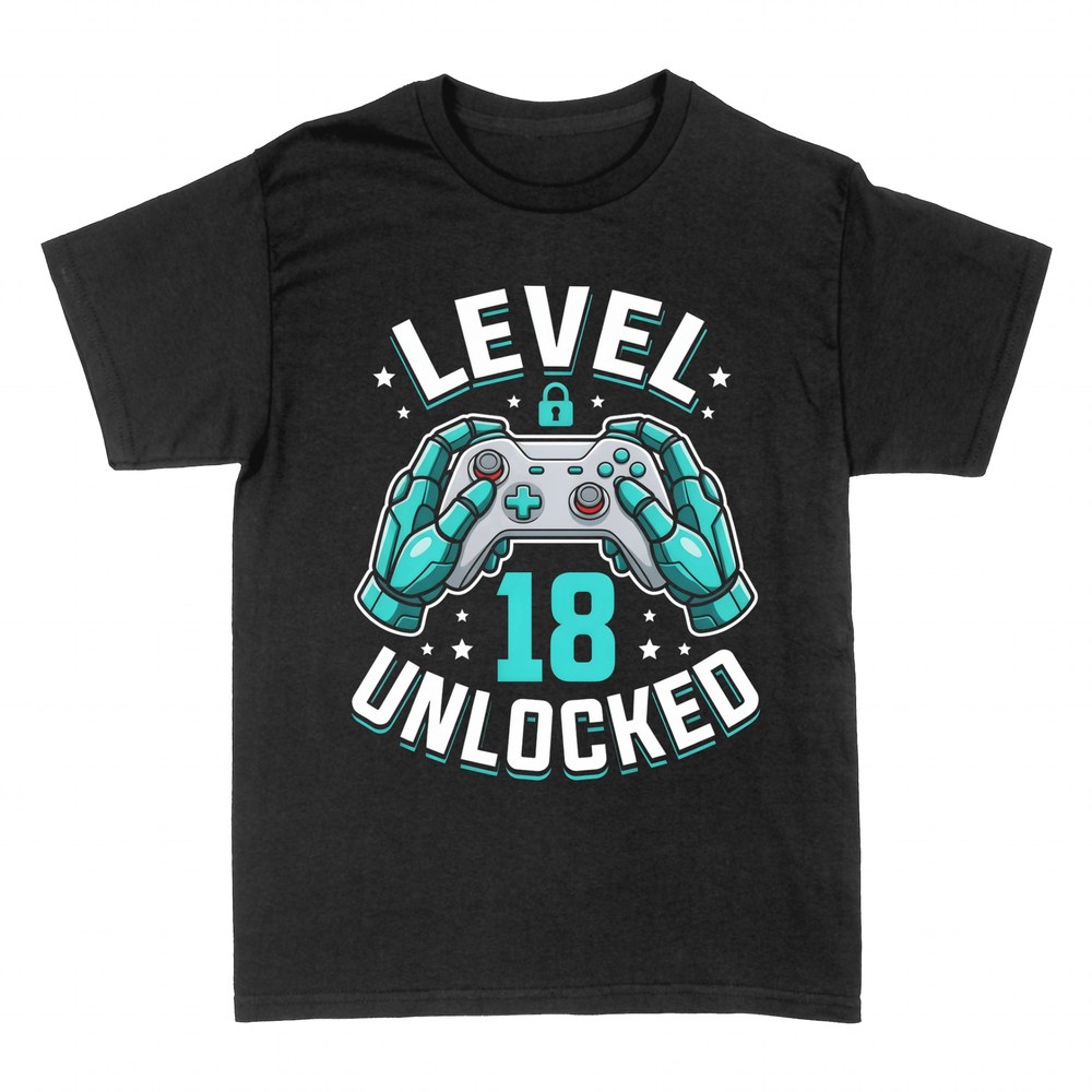 T-shirts: Level 18 Unlocked - 18th Birthday Gamer