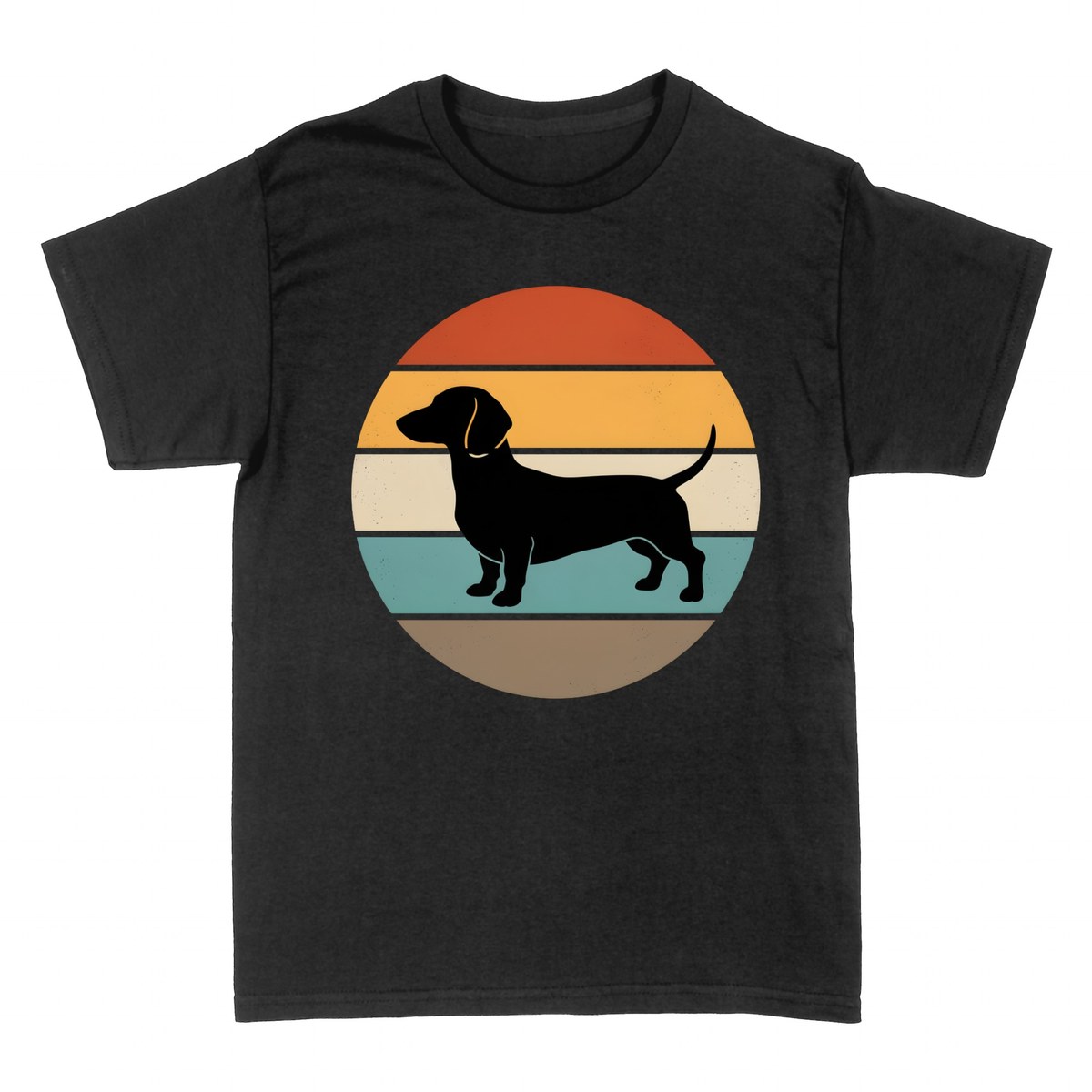 T-shirts: Dachshund Retro Sunset