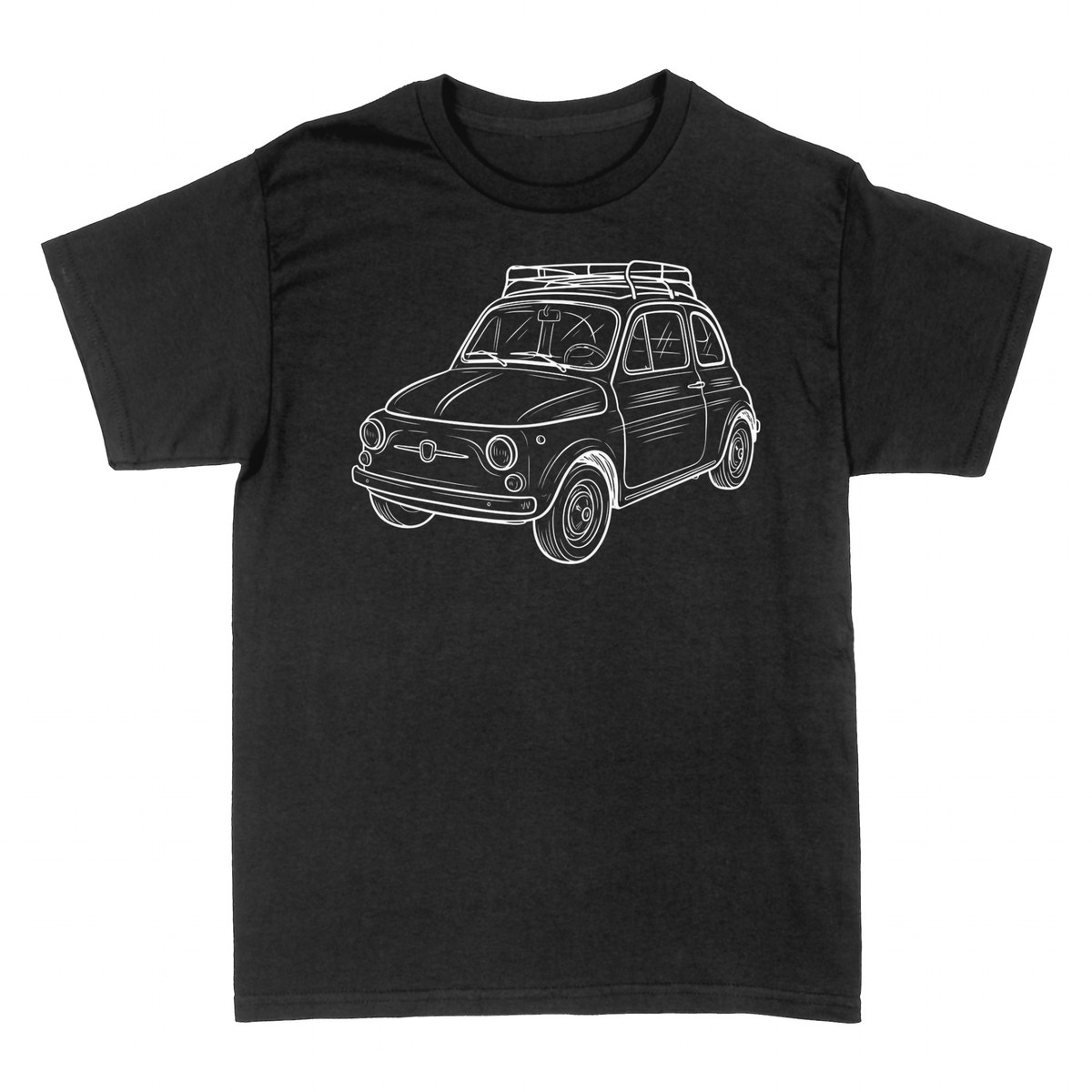 T-shirts: Classic Vintage Fiat 500