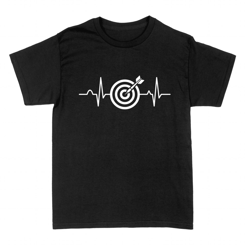 T-shirts: Darts Heartbeat - Bullseye ECG