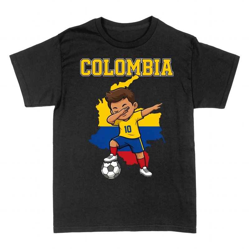 T-shirts: Colombia Dab Football Kid