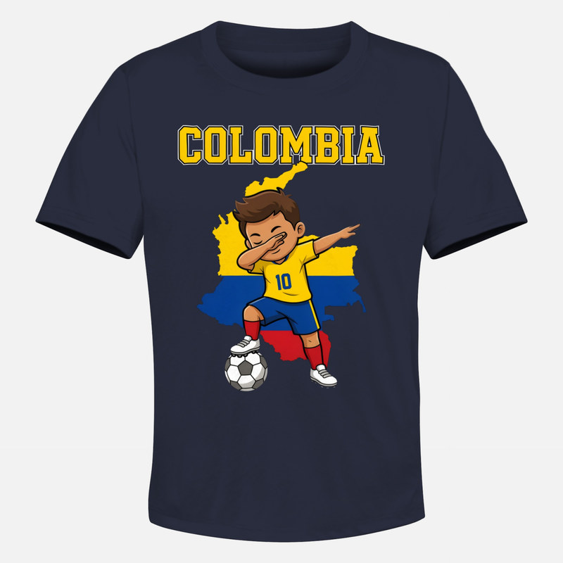 T-shirts: Colombia Dab Football Kid
