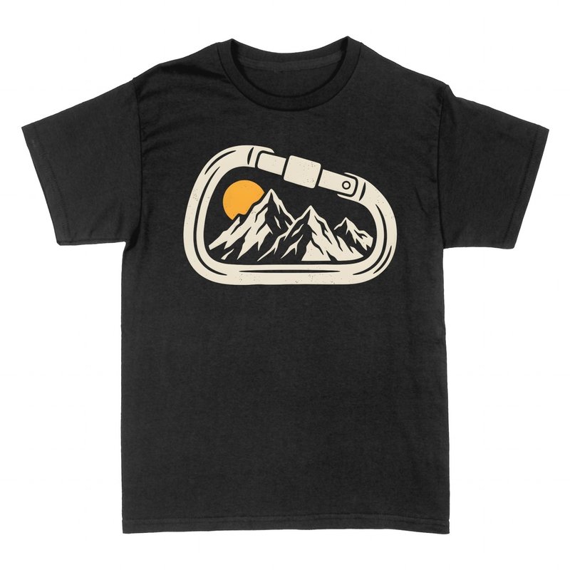 T-shirts: Mountain Carabiner Climbing