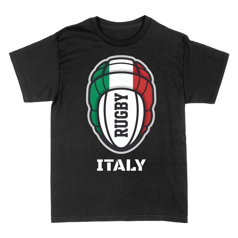 T-shirts: Italy Rugby Ball Flag