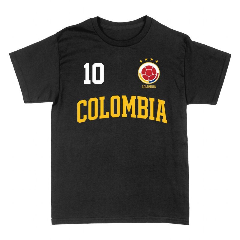T-shirts: Colombia Number 10 Football