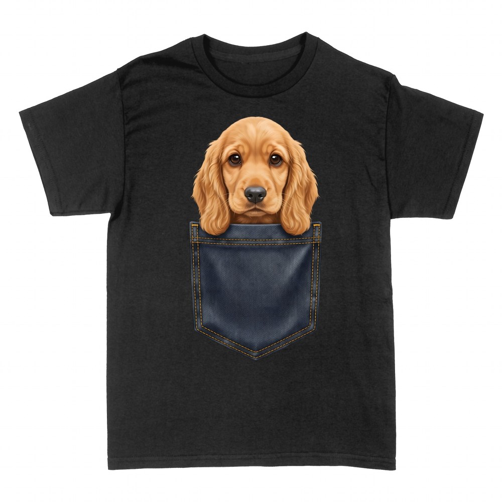 T-shirts: Cocker Spaniel Puppy Pocket